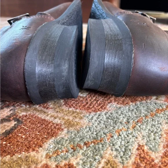 Frye Engineer 12R Women’s In Brown Leather Size 10 - Picture 4 of 8